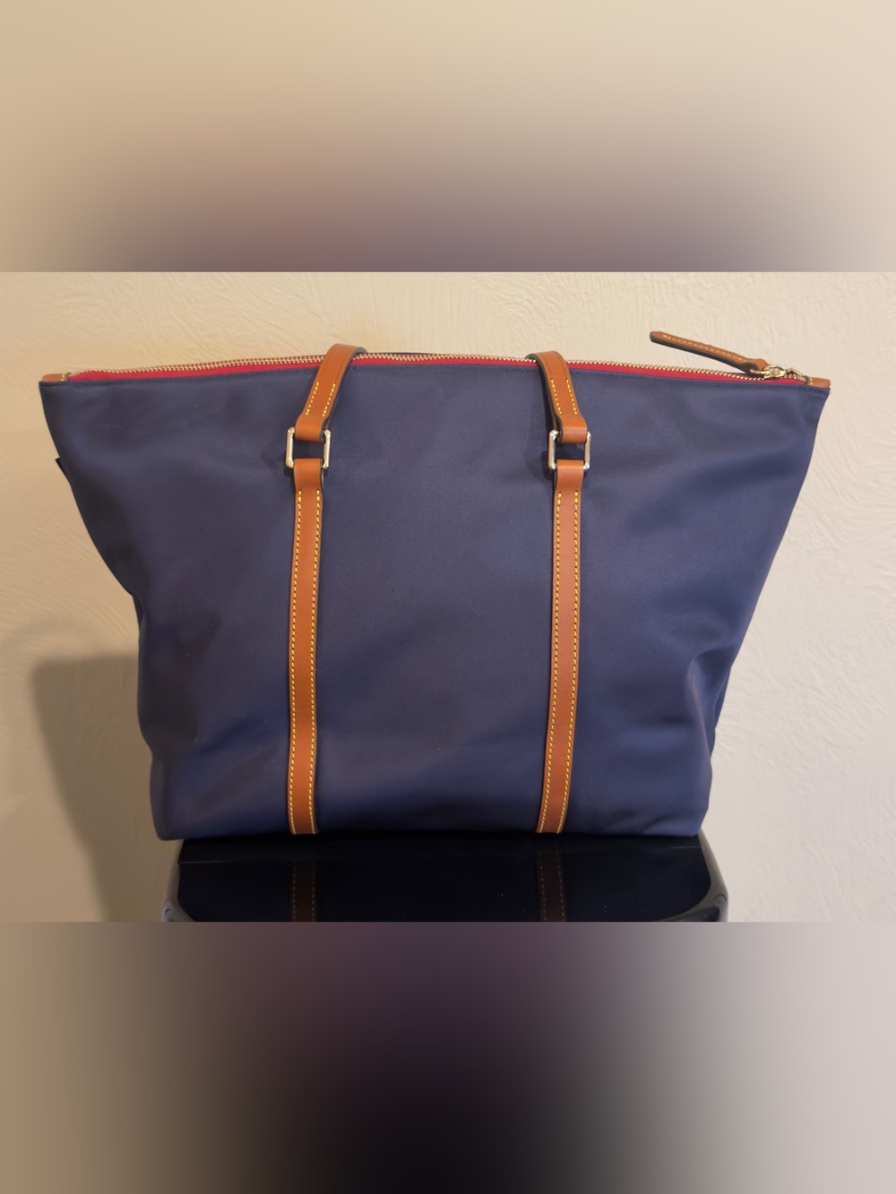 Dooney & Bourke Large Nylon Tote - Navy - Picture 2 of 8